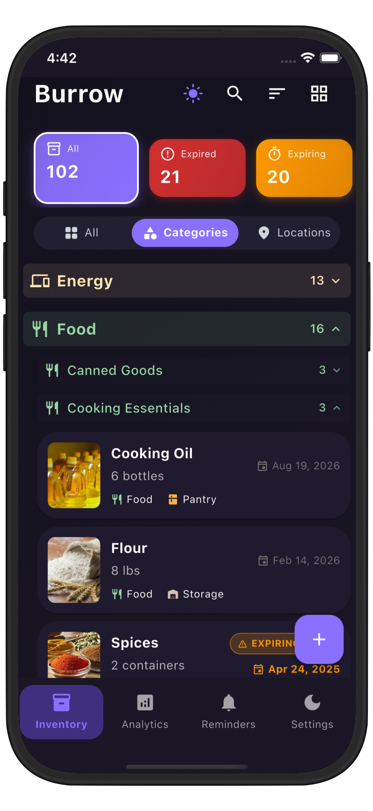 Dashboard - dark mode